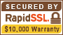 Secured With Rapid SSL Security